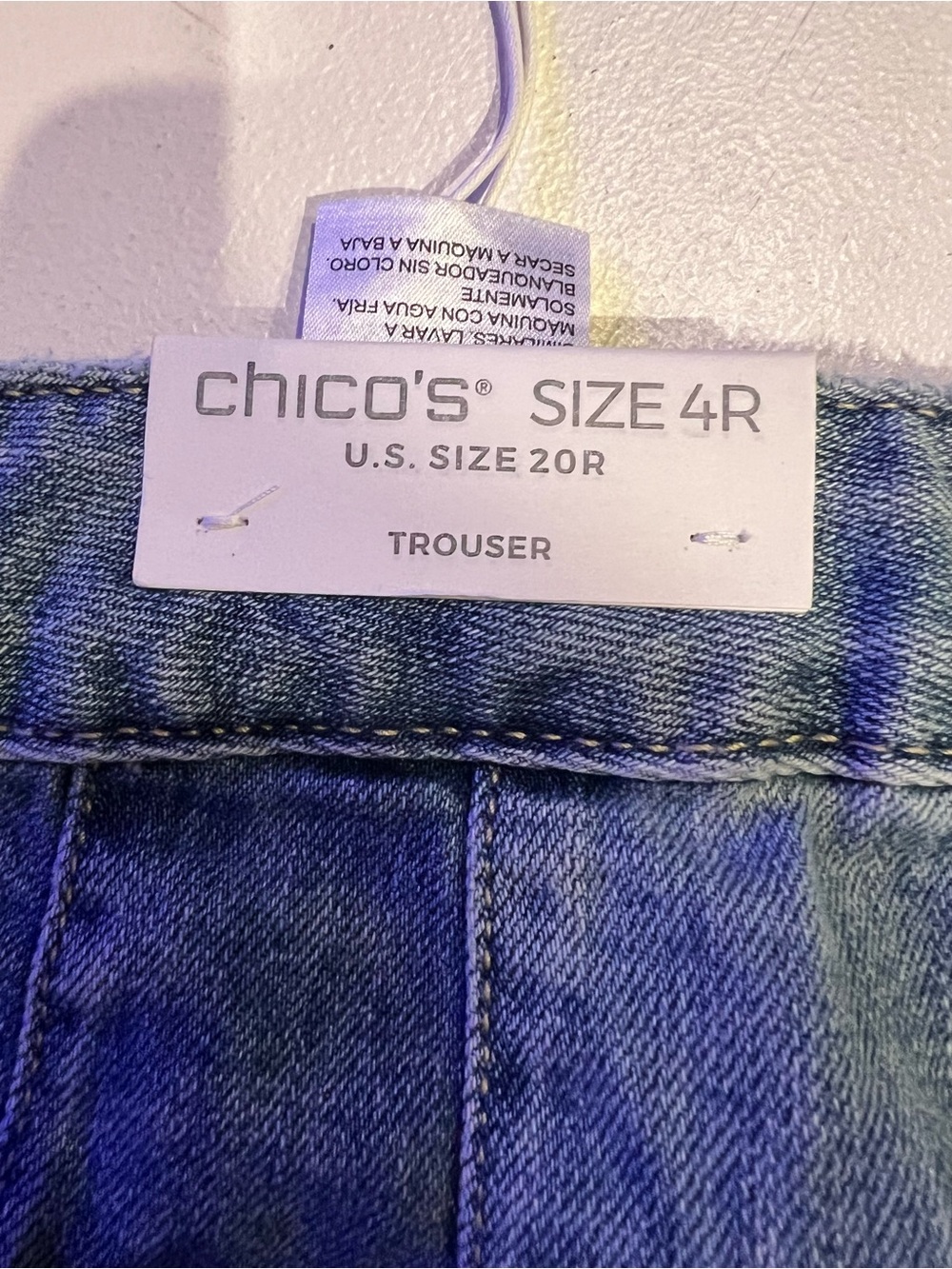 Chicos trouser jeans wide leg high rise size 20 - Picture 4 of 11